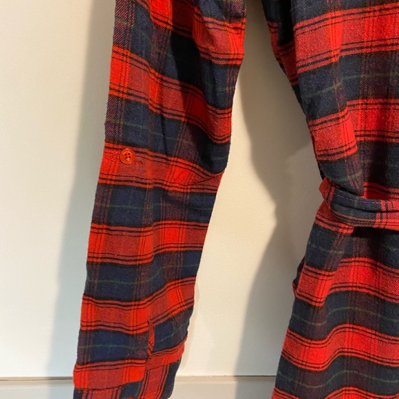 Red Plaid Women's Dress - Picture 7 of 8